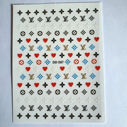 1 grande carte stickers logos marque de luxe.(482.1224)