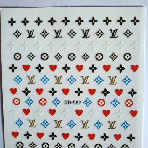 1 grande carte stickers logos marque de luxe.(482.1224)
