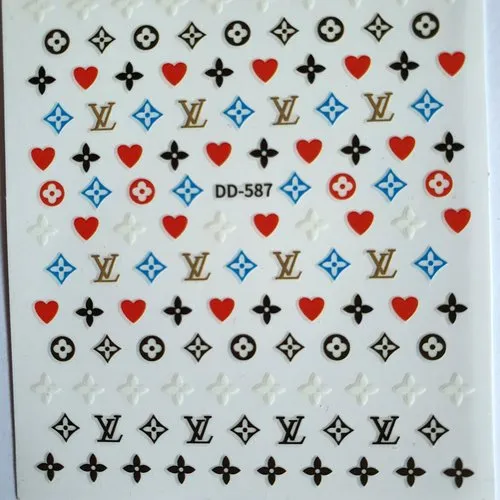 1 grande carte stickers logos marque de luxe.(482.1224)