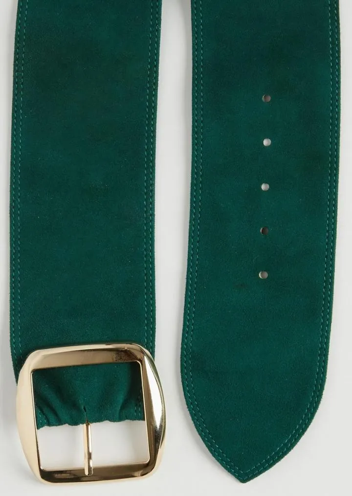 Accessoires TARA JARMON Femme | Ceinture Liza verte en cuir