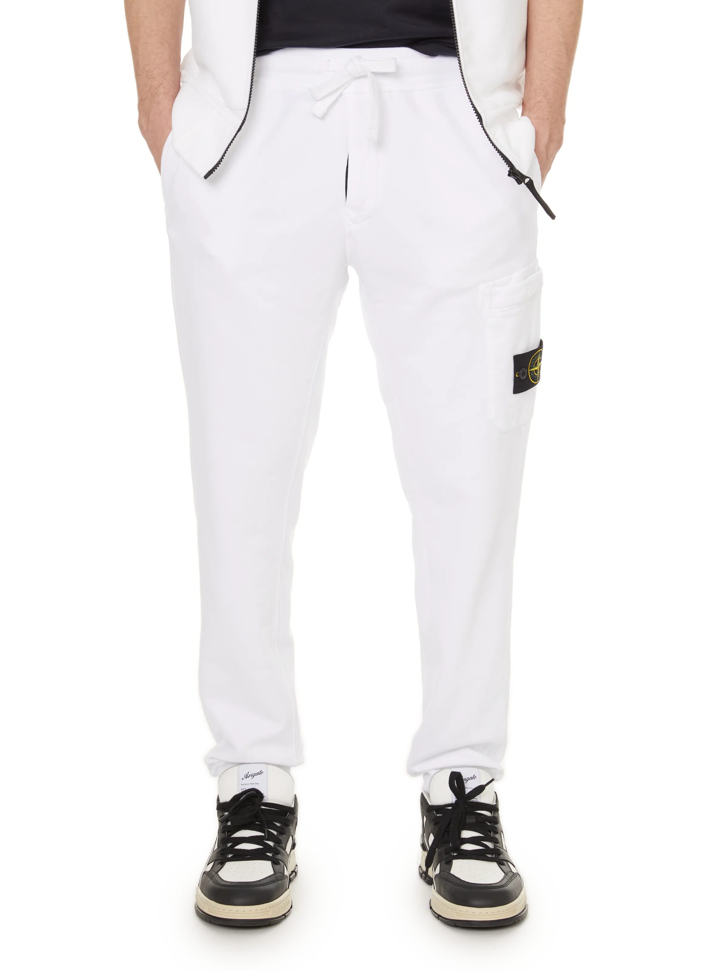 STONE ISLAND  Pantalon de jogging - Blanc